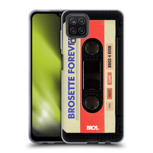 BROS Vintage Cassette Tapes Brosette Forever Soft Gel Case for Samsung Galaxy A12 (2020)
