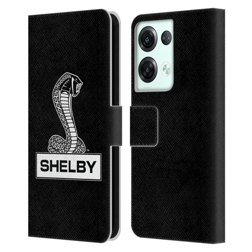 Shelby Logos Plain Leather Book Wallet Case Cover For OPPO Reno8 Pro