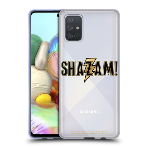 Shazam! 2019 Movie Logos Gold Soft Gel Case for Samsung Galaxy A71 (2019)