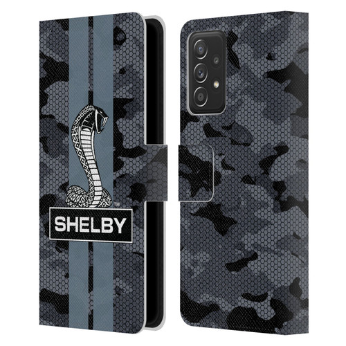 Shelby Logos Camouflage Leather Book Wallet Case Cover For Samsung Galaxy A53 5G (2022)