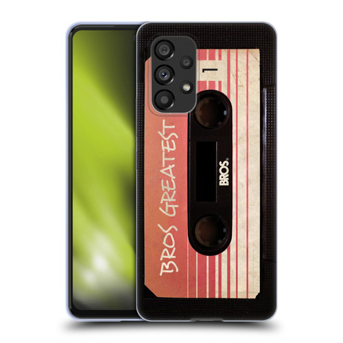 BROS Vintage Cassette Tapes Greatest Hits Soft Gel Case for Samsung Galaxy A53 5G (2022)