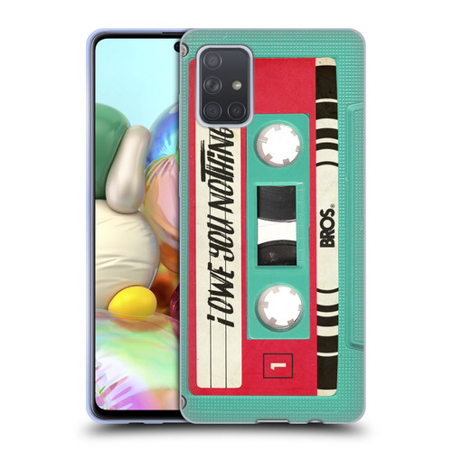 BROS Vintage Cassette Tapes I Owe You Nothing Soft Gel Case for Samsung Galaxy A71 (2019)