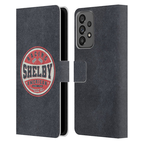 Shelby Logos Vintage Badge Leather Book Wallet Case Cover For Samsung Galaxy A73 5G (2022)