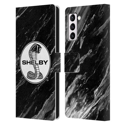 Shelby Logos Marble Leather Book Wallet Case Cover For Samsung Galaxy S21+ 5G