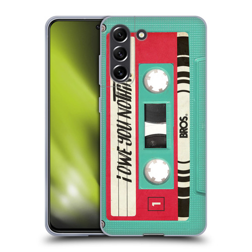 BROS Vintage Cassette Tapes I Owe You Nothing Soft Gel Case for Samsung Galaxy S21 FE 5G