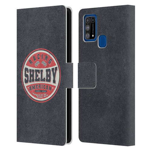 Shelby Logos Vintage Badge Leather Book Wallet Case Cover For Samsung Galaxy M31 (2020)