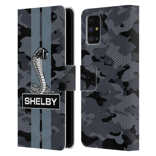 Shelby Logos Camouflage Leather Book Wallet Case Cover For Samsung Galaxy M31s (2020)