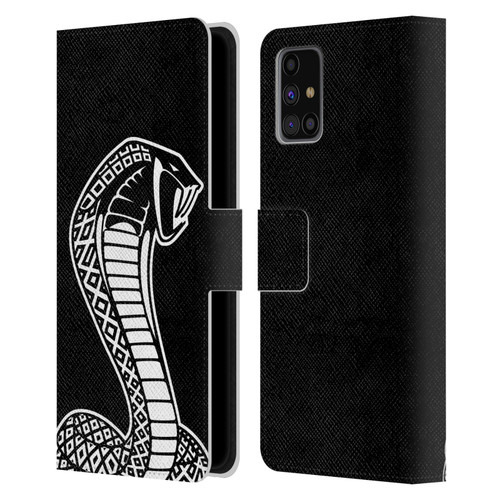 Shelby Logos Oversized Leather Book Wallet Case Cover For Samsung Galaxy M31s (2020)