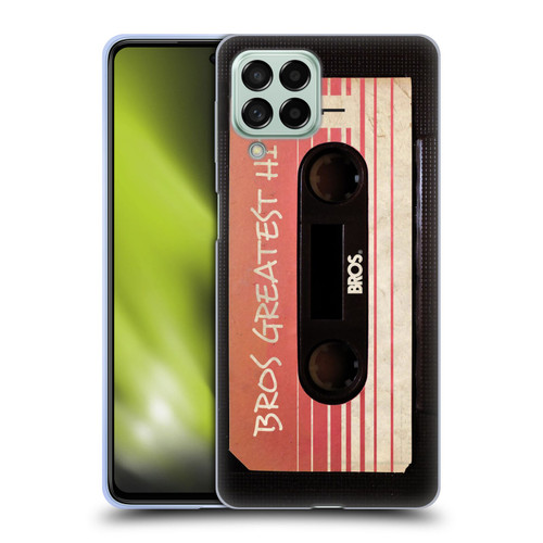 BROS Vintage Cassette Tapes Greatest Hits Soft Gel Case for Samsung Galaxy M53 (2022)