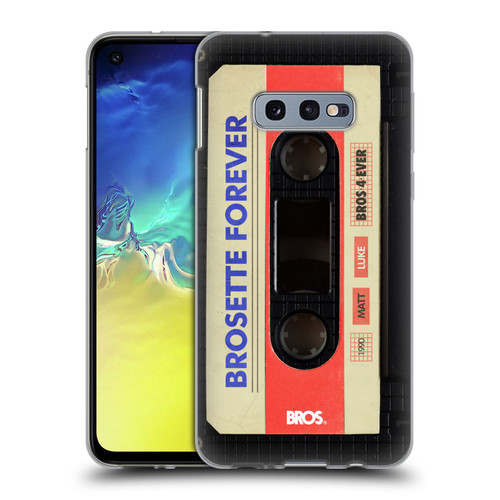 BROS Vintage Cassette Tapes Brosette Forever Soft Gel Case for Samsung Galaxy S10e