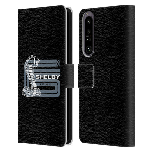 Shelby Logos CS Super Snake Leather Book Wallet Case Cover For Sony Xperia 1 IV