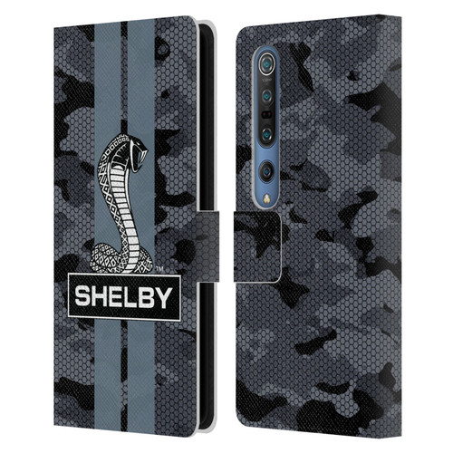 Shelby Logos Camouflage Leather Book Wallet Case Cover For Xiaomi Mi 10 5G / Mi 10 Pro 5G