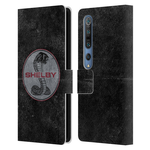 Shelby Logos Distressed Black Leather Book Wallet Case Cover For Xiaomi Mi 10 5G / Mi 10 Pro 5G