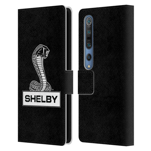 Shelby Logos Plain Leather Book Wallet Case Cover For Xiaomi Mi 10 5G / Mi 10 Pro 5G