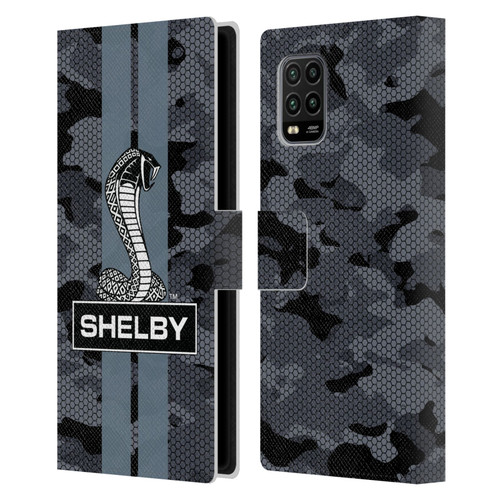 Shelby Logos Camouflage Leather Book Wallet Case Cover For Xiaomi Mi 10 Lite 5G