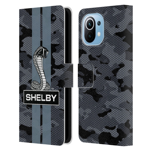 Shelby Logos Camouflage Leather Book Wallet Case Cover For Xiaomi Mi 11