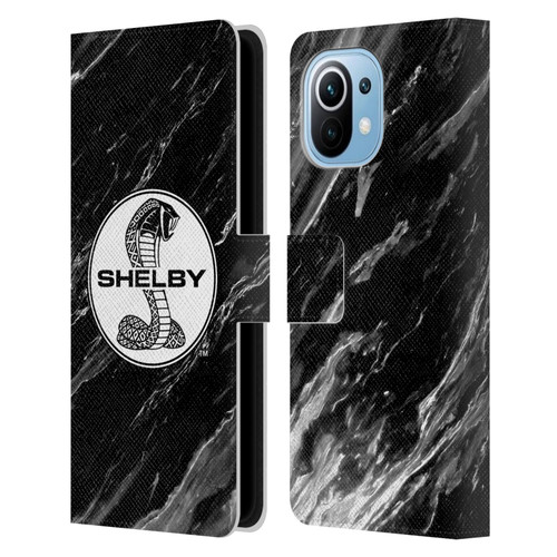 Shelby Logos Marble Leather Book Wallet Case Cover For Xiaomi Mi 11