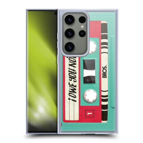 BROS Vintage Cassette Tapes I Owe You Nothing Soft Gel Case for Samsung Galaxy S23 Ultra 5G