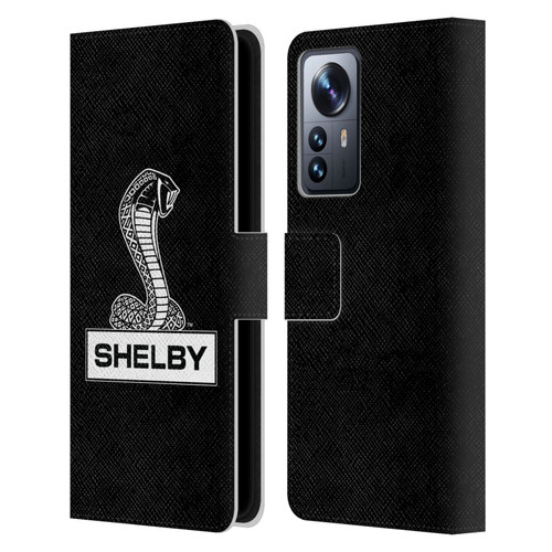 Shelby Logos Plain Leather Book Wallet Case Cover For Xiaomi 12 Pro