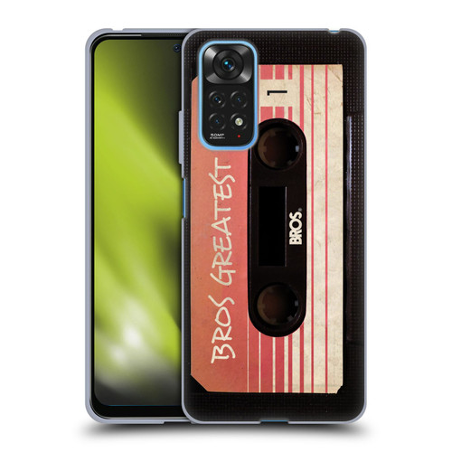 BROS Vintage Cassette Tapes Greatest Hits Soft Gel Case for Xiaomi Redmi Note 11 / Redmi Note 11S