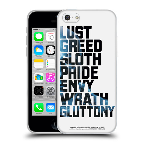 Shazam! 2019 Movie Villains 7 Deadly Sins Soft Gel Case for Apple iPhone 5c