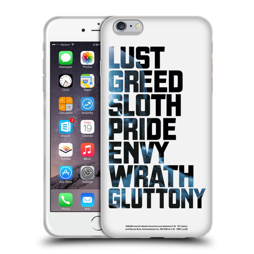 Shazam! 2019 Movie Villains 7 Deadly Sins Soft Gel Case for Apple iPhone 6 Plus / iPhone 6s Plus