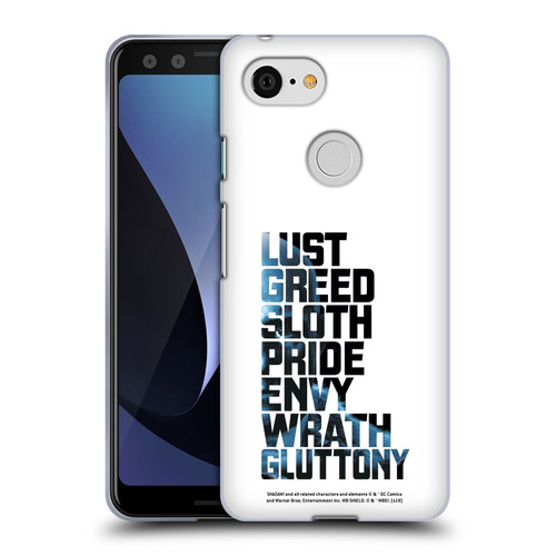 Shazam! 2019 Movie Villains 7 Deadly Sins Soft Gel Case for Google Pixel 3