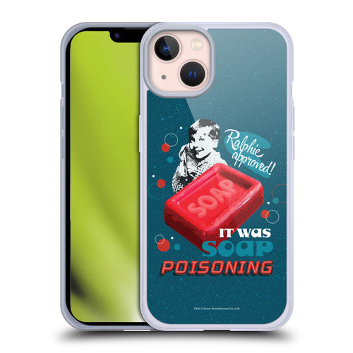 A Christmas Story Composed Art Alfie Soap Soft Gel Case for Apple iPhone 13
