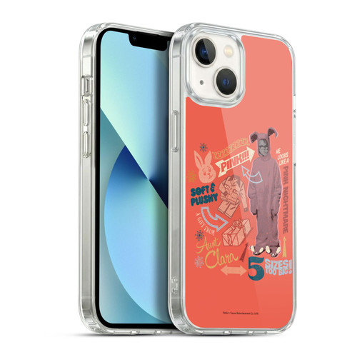 A Christmas Story Composed Art Pink Nightmare Soft Gel Case for Apple iPhone 13