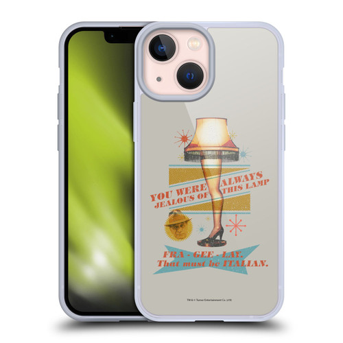 A Christmas Story Composed Art Leg Lamp Soft Gel Case for Apple iPhone 13 Mini