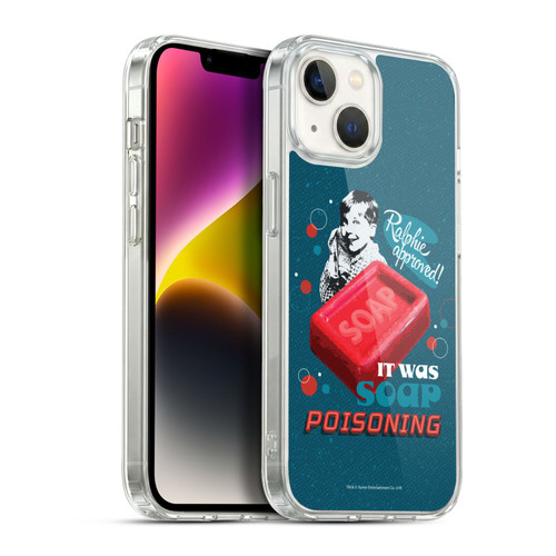 A Christmas Story Composed Art Alfie Soap Soft Gel Case for Apple iPhone 14