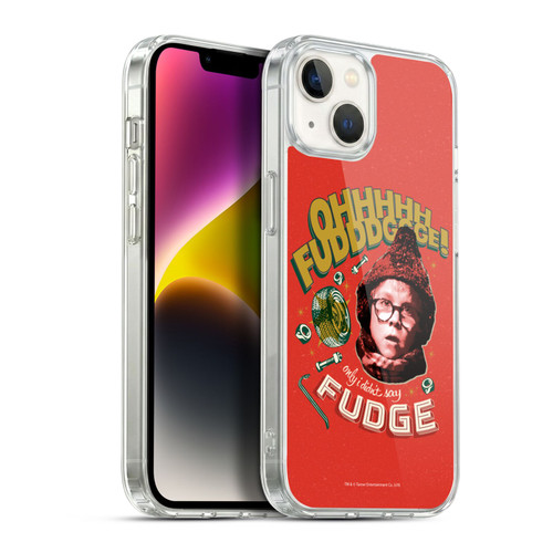 A Christmas Story Composed Art Oh Fudge Soft Gel Case for Apple iPhone 14 Plus & MagSafe