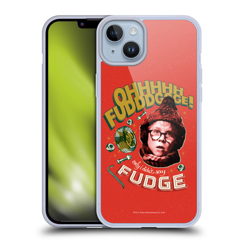 A Christmas Story Composed Art Oh Fudge Soft Gel Case for Apple iPhone 14 Plus