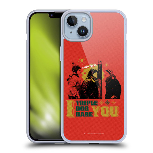 A Christmas Story Composed Art Triple Dog Dare Soft Gel Case for Apple iPhone 14 Plus