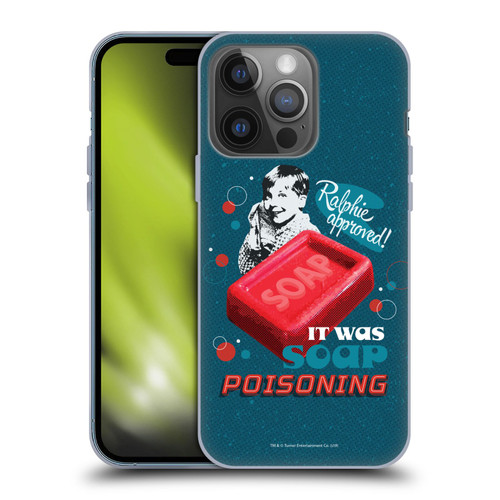 A Christmas Story Composed Art Alfie Soap Soft Gel Case for Apple iPhone 14 Pro