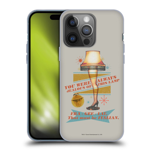 A Christmas Story Composed Art Leg Lamp Soft Gel Case for Apple iPhone 14 Pro