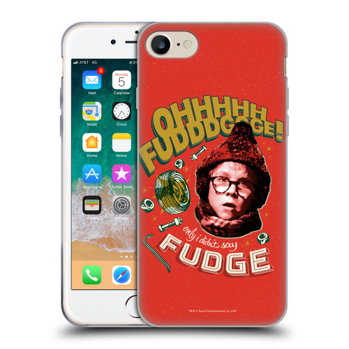 A Christmas Story Composed Art Oh Fudge Soft Gel Case for Apple iPhone 7 / 8 / SE 2020 & 2022