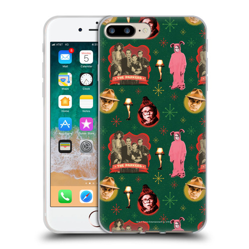 A Christmas Story Composed Art Alfie Family Pattern Soft Gel Case for Apple iPhone 7 Plus / iPhone 8 Plus