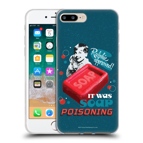 A Christmas Story Composed Art Alfie Soap Soft Gel Case for Apple iPhone 7 Plus / iPhone 8 Plus