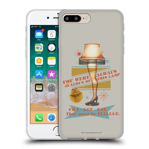 A Christmas Story Composed Art Leg Lamp Soft Gel Case for Apple iPhone 7 Plus / iPhone 8 Plus