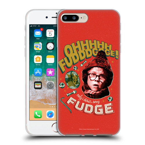 A Christmas Story Composed Art Oh Fudge Soft Gel Case for Apple iPhone 7 Plus / iPhone 8 Plus