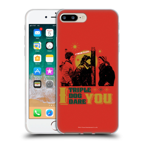A Christmas Story Composed Art Triple Dog Dare Soft Gel Case for Apple iPhone 7 Plus / iPhone 8 Plus