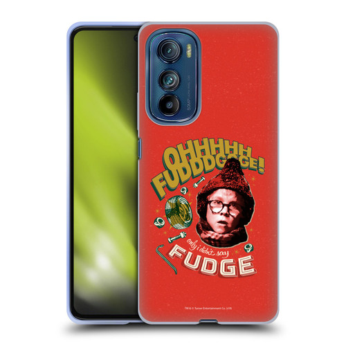 A Christmas Story Composed Art Oh Fudge Soft Gel Case for Motorola Edge 30