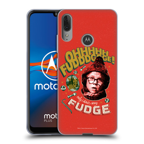 A Christmas Story Composed Art Oh Fudge Soft Gel Case for Motorola Moto E6 Plus