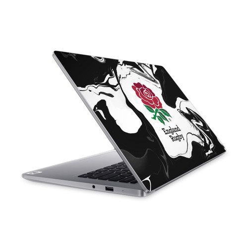 England Rugby Union Logo Art and Typography White Marble Vinyl Sticker Skin Decal Cover for Xiaomi Mi NoteBook 14 (2020)