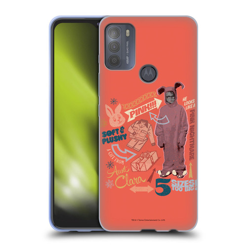 A Christmas Story Composed Art Pink Nightmare Soft Gel Case for Motorola Moto G50