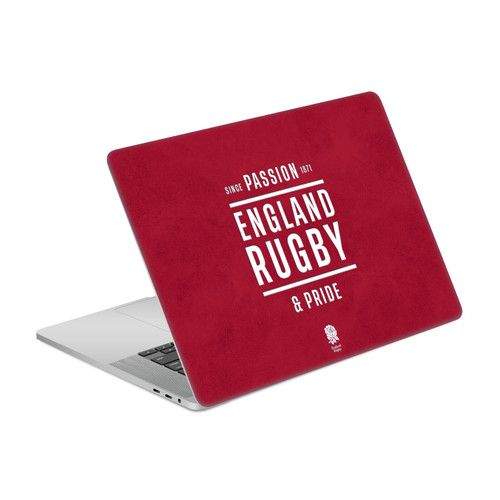 England Rugby Union Logo Art and Typography Passion And Pride Vinyl Sticker Skin Decal Cover for Apple MacBook Pro 16" A2141