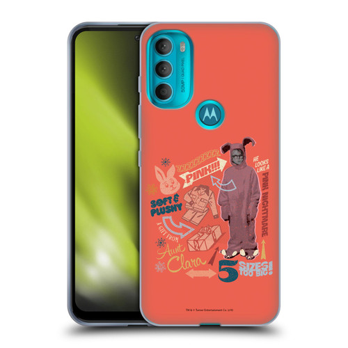 A Christmas Story Composed Art Pink Nightmare Soft Gel Case for Motorola Moto G71 5G