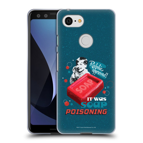 A Christmas Story Composed Art Alfie Soap Soft Gel Case for Google Pixel 3