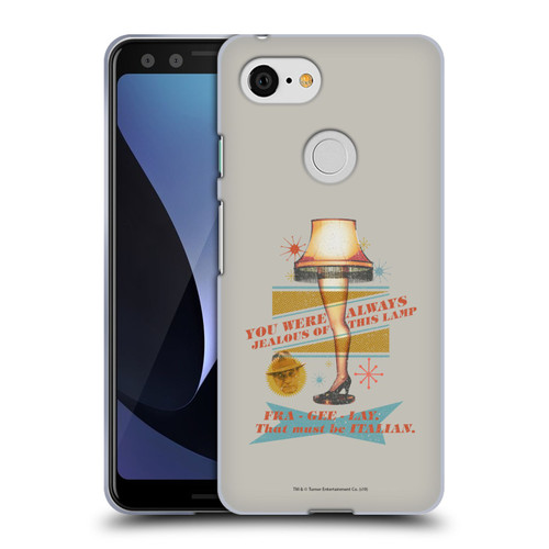 A Christmas Story Composed Art Leg Lamp Soft Gel Case for Google Pixel 3